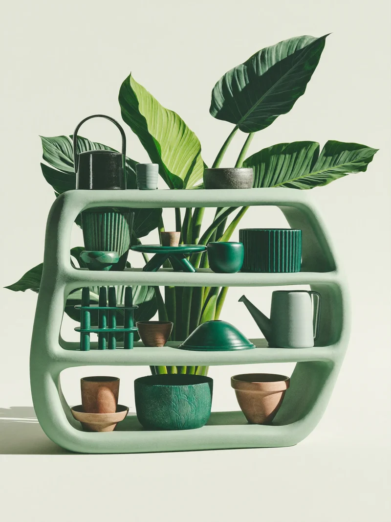 Concept ilustrativ: colecție de ghivece și jardiniere